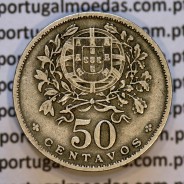 50 Centavos 1940 Alpaca, $50 centavos 1940 Republica Portuguesa, (MBC), World Coins Portugal KM 577