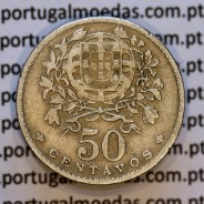 50 Centavos 1940 Alpaca, $50 centavos 1940 Republica Portuguesa, (BC), World Coins Portugal KM 577