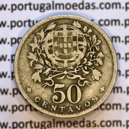 50 Centavos 1940 Alpaca, $50 centavos 1940 Republica Portuguesa, (BC), World Coins Portugal KM 577