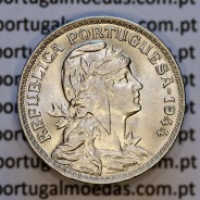 50 Centavos 1944 Alpaca, $50 centavos 1944 Republica Portuguesa, (Bela/Soberba), World Coins Portugal  KM 577