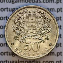50 Centavos 1944 Alpaca, $50 centavos 1944 Republica Portuguesa, (Bela), World Coins Portugal  KM 577