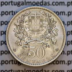 50 Centavos 1944 Alpaca, $50 centavos 1944 Republica Portuguesa, (Bela), World Coins Portugal  KM 577
