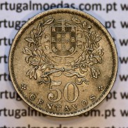 50 Centavos 1944 Alpaca, $50 centavos 1944 Republica Portuguesa, (MBC+/Bela-), World Coins Portugal  KM#577