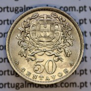 Portugal, Nickel brass coin of 50 Centavos 1946 of Portuguese Republic, (UNC), World Coins Portugal KM577