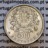50 Centavos 1946 em Alpaca, $50 centavos 1946 Republica Portuguesa, (Bela), World Coins Portugal  KM#577