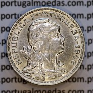 50 Centavos 1946 em Alpaca, $50 centavos 1946 Republica Portuguesa, (MBC+), World Coins Portugal  KM#577