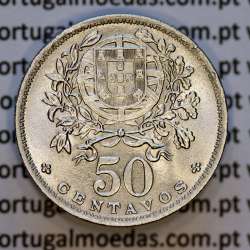 Portugal, Nickel brass coin of 50 Centavos 1947 of Portuguese Republic, (AU/UNC), World Coins Portugal KM 577