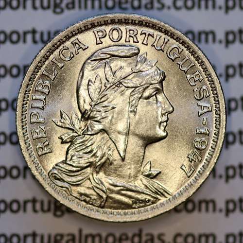 50 Centavos 1947 Alpaca, $50 centavos 1947 Republica Portuguesa, (Soberba), World Coins Portugal  KM 577