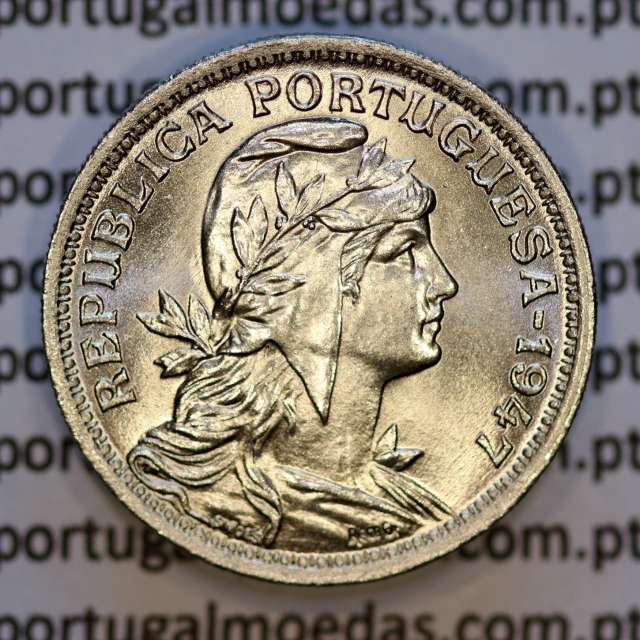 Portugal, Nickel brass coin of 50 Centavos 1947 of Portuguese Republic, (UNC), World Coins Portugal KM 577