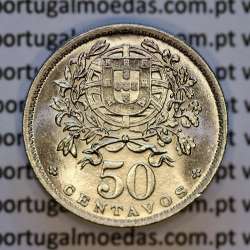 Portugal, Nickel brass coin of 50 Centavos 1947 of Portuguese Republic, (UNC), World Coins Portugal KM 577