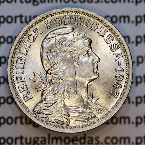 Portugal, Nickel brass coin of 50 Centavos 1947 of Portuguese Republic, (UNC), World Coins Portugal KM 577