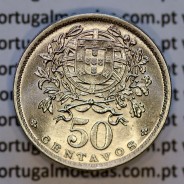 50 Centavos 1955 Alpaca, $50 centavos 1955 Republica Portuguesa, (Bela/Soberba), World Coins Portugal KM 577
