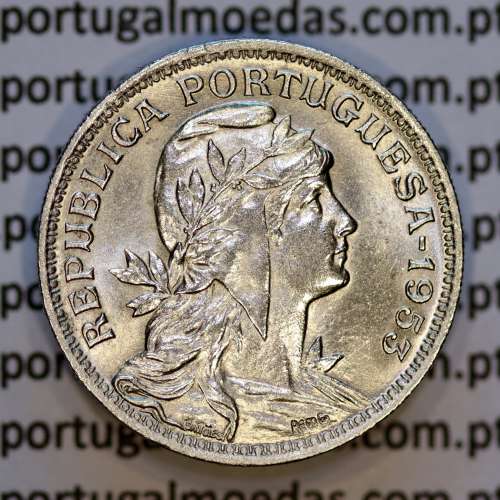 50 Centavos 1955 Alpaca, $50 centavos 1955 Republica Portuguesa, (Bela/Soberba), World Coins Portugal KM 577