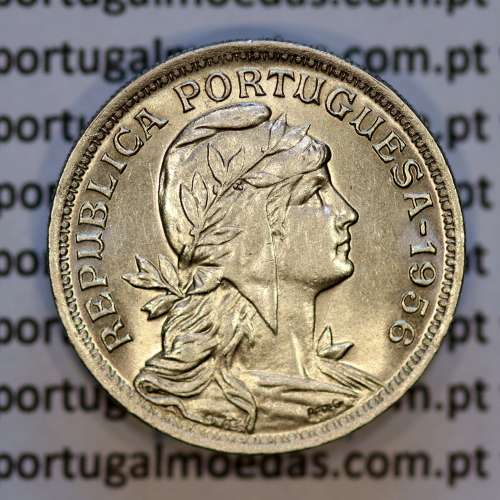 50 Centavos 1956 Alpaca, $50 centavos 1956 Republica Portuguesa, (Bela/Soberba), World Coins Portugal KM 577