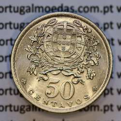 50 Centavos 1956 Alpaca, $50 centavos 1956 Republica Portuguesa, (Bela/Soberba), World Coins Portugal KM 577