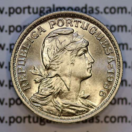 50 Centavos 1956 Alpaca, $50 centavos 1956 Republica Portuguesa, (Soberba), World Coins Portugal KM 577