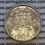 50 Centavos 1956 Alpaca, $50 centavos 1956 Republica Portuguesa, (Soberba), World Coins Portugal KM 577