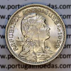 Portugal, Nickel brass coin of 50 Centavos 1956 of Portuguese Republic, (UNC), World Coins Portugal KM 577
