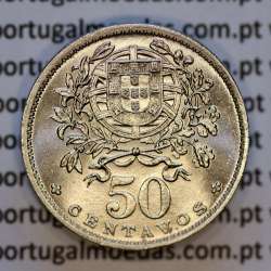50 Centavos 1957 Alpaca, $50 centavos 1957 Republica Portuguesa, (Soberba), World Coins Portugal KM 577 50 Centavos 1957 Alpaca, $50 centavos 1957 Republica Portuguesa, (Soberba), World Coins Portugal KM 577