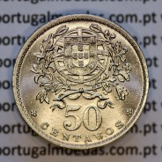 50 Centavos 1957 Alpaca, $50 centavos 1957 Republica Portuguesa, (Soberba), World Coins Portugal KM 577