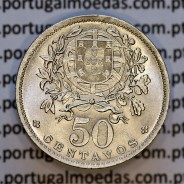 50 Centavos 1957 Alpaca, $50 centavos 1957 Republica Portuguesa, (Bela/Soberba), World Coins Portugal  KM#577