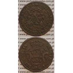MOEDA X REIS COBRE 1799 (MBC) - COROA BAIXA - D. MARIA I