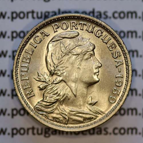 50 Centavos 1959 Alpaca, $50 centavos 1959 Republica Portuguesa, (Soberba), World Coins Portugal KM 577