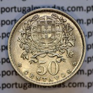 50 Centavos 1960 Alpaca, $50 centavos 1960 Republica Portuguesa, (Bela), World Coins Portugal KM577