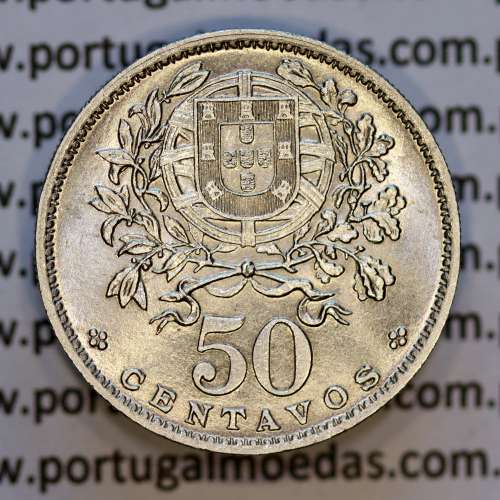50 Centavos 1960 Alpaca, $50 centavos 1960 Republica Portuguesa, (Bela), World Coins Portugal KM577