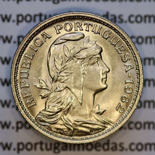 Portugal, Nickel brass coin of 50 Centavos 1962 of Portuguese Republic, (UNC), World Coins Portugal KM 577