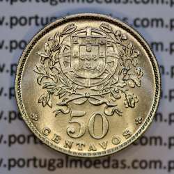 Portugal, Nickel brass coin of 50 Centavos 1964 of Portuguese Republic, (UNC), World Coins Portugal KM 577 Portugal, Nickel brass coin of 50 Centavos 1964 of Portuguese Republic, (UNC), World Coins Portugal KM 577