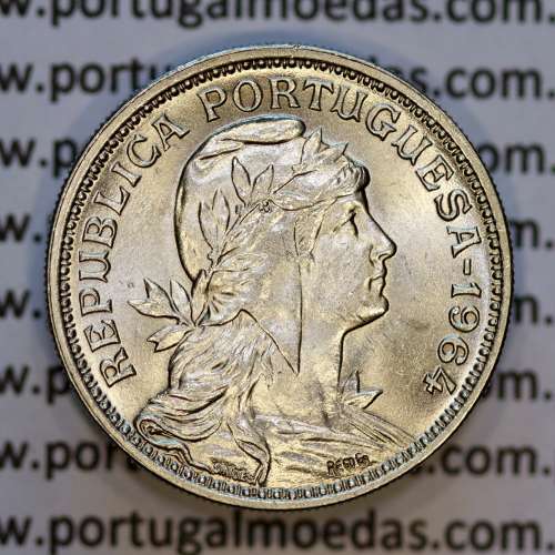 Portugal, Nickel brass coin of 50 Centavos 1964 of Portuguese Republic, (UNC), World Coins Portugal KM 577