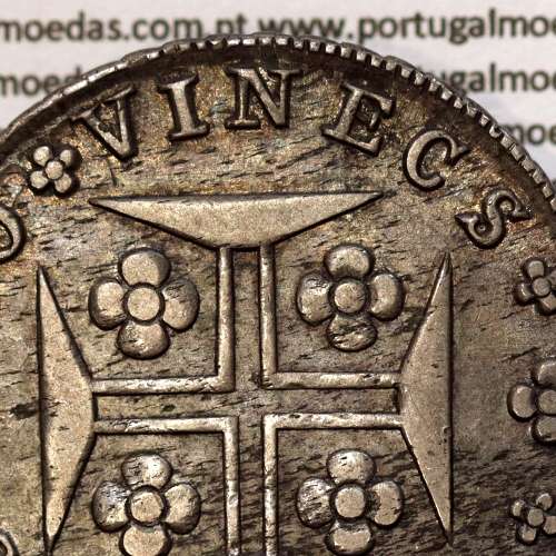 Erro "VINECS" Cruzado Novo Prata 1816 D. João Príncipe Regente, 480 Réis prata 1816 VINECS, (RARA), World Coins Portugal  KM331