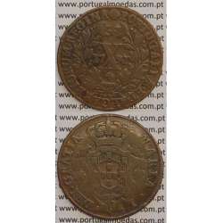 MOEDA X REIS COBRE 1792 (MBC-) - COROA BAIXA - 30 FRUTOS - D. MARIA I