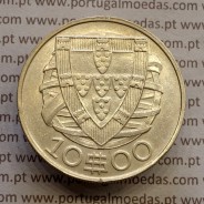 Portuguese silver coin of 10 Escudos 1937, 10$00 silver 1937 of the Portuguese Republic, (VF+), World Coins Portugal KM 582