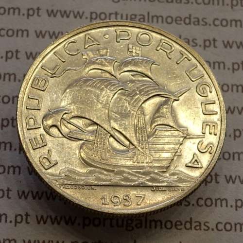 Portuguese silver coin of 10 Escudos 1937, 10$00 silver 1937 of the Portuguese Republic, (VF+), World Coins Portugal KM 582