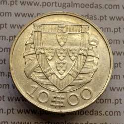 Portuguese silver coin of 10 Escudos 1937, 10$00 silver 1937 of the Portuguese Republic, (VF+), World Coins Portugal KM 582