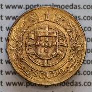 1 Escudo 1926 Bronze-Alumínio, 1$00 1926 Alumínio-Bronze Republica Portuguesa, (MBC), World Coins Portugal  KM 576