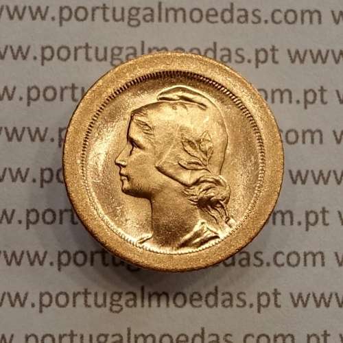 5 Centavos 1927 Bronze, cinco centavos 1927 ($05) Republica Portuguesa, (Soberba), World Coins Portugal KM 572
