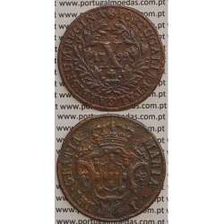 MOEDA X REIS COBRE 1799 (MBC) - COROA BAIXA/DATA MÉDIA - 30 FRUTOS - D. MARIA I