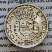 Angola coin 50 Centavos 1948 Alpaca, "$50" fifty cents 1948 Angola, (Superb), Former Colony Angola, World Coins Angola KM 72
