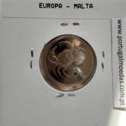 Malta 5 Cents 1986 Cupro-niquel Proof, World Coins Malta KM 77, Coin of 5 Cents 1986 Copper-nickel proof