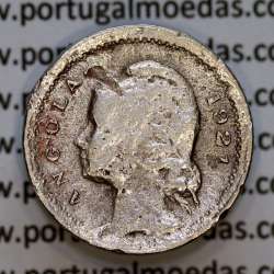 10 Centavos 1921 Cuproníquel Angola, "$10" Dez centavos 1921 Angola, (REG), Ex-Colónia Portuguesa, World Coins Angola KM 63