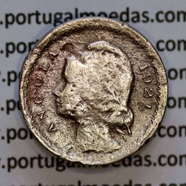 10 Centavos 1921 Cuproníquel Angola, "$10" Dez centavos 1921 Angola, (REG), Ex-Colónia Portuguesa, World Coins Angola KM 63