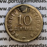 Angola 10 Centavos 1922 Cuproníquel, "$10" Dez centavos 1922 Angola, (BC-/REG), Ex-Colónia Portuguesa - World Coins Angola KM 63