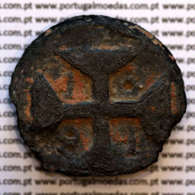 20 Bazarucos Tutenaga 1801 D. Maria I, Índia, vinte Bazarucos 1801 da India Portuguesa, World Coins India Portuguese KM 47