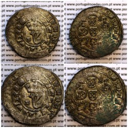 Portugal, billon coin of Real Branco of D. João I (1385-1433), "L" Lisboa, Legend ✚ADIVTORIVm✿nOSTRVm✿QVI /✿F€CIT✿C€LLVm✿€T✿