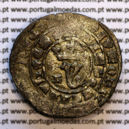 Real Branco em bolhão de D. João I (1385-1433), "L" Lisboa, Legenda: ✚ADIVTORIVm✿nOSTRVm✿QVI /✿F€CIT✿C€LLVm✿€T✿