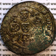 Portugal, billon coin of Real Branco of D. João I (1385-1433), "L" Lisboa, Legend ✚ADIVTORIVm✿nOSTRVm✿QVI /✿F€CIT✿C€LLVm✿€T✿