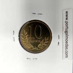 Albânia 10 Leke 1996 Bronze - Aluminío, World Coins Albania KM 77